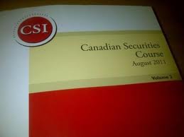 Canadian Securities Course August