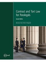 Contract And Tort Law For Paralegals