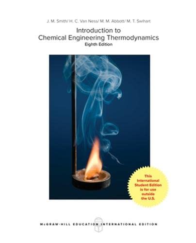 Introduction To Chemical Engineering Thermodynamics