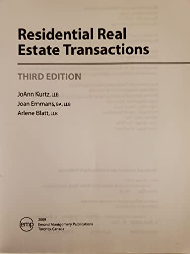 Residential Real Estate Transactions