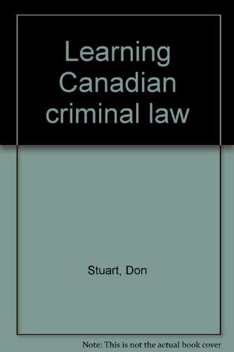 Learning Canadian Criminal Law