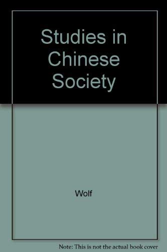 Studies In Chinese Society