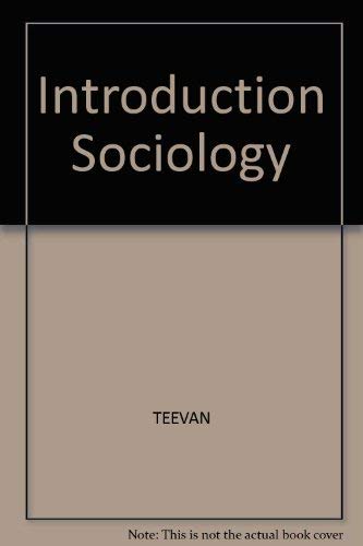 Introduction To Sociology A Canadian Focus