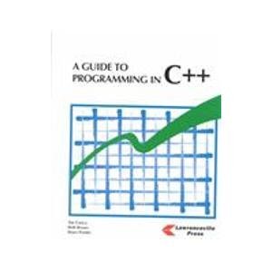 A Guide to Programming in C++ [Paperback]