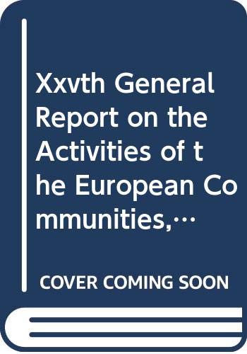 Xxvth General Report On The Activities Of The European Communities