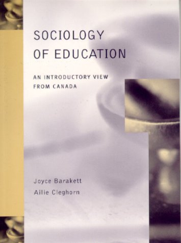 Sociology Of Education An Introductory View From Canada