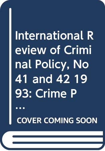 International Review Of Criminal Policy