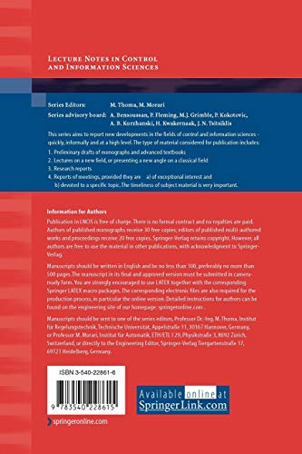 Cooperative Control: A Post-Workshop Volume, 2003 Block Island Workshop on Cooperative Control (Lecture Notes in Control and Information Sciences, 309) [Paperback] Kumar, Vijay; Leonard, Naomi and Morse, A. Stephen