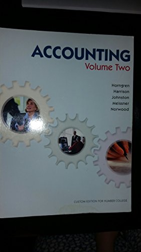 Accounting Volume Two