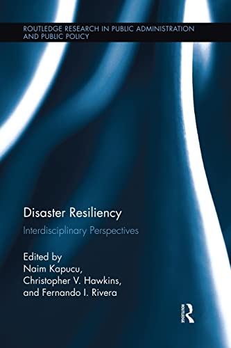 Disaster Resiliency Interdisciplinary Perspectives