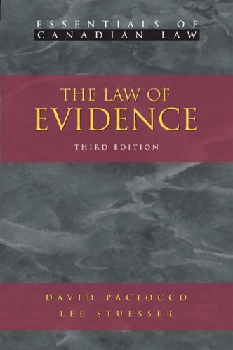 The Law Of Evidence