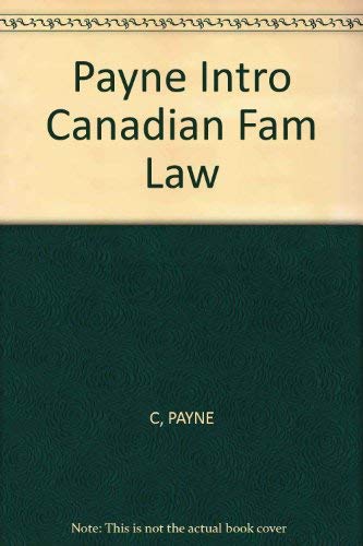 Introduction To Canadian Family Law