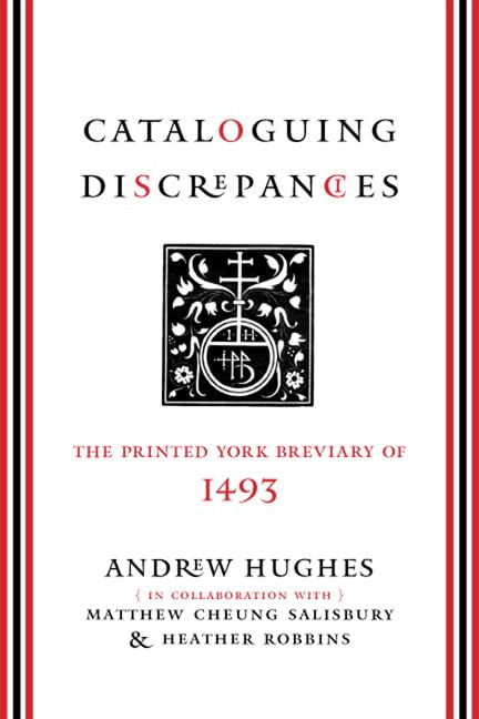 Cataloguing Discrepancies The Printed York Breviary Of