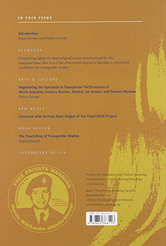 Postposttranssexual: Key Concepts for a 21st Century Transgender Studies (Volume 1) (TSQ: Transgender Studies Quarterly) [Paperback] Currah, Paisley and Stryker, Susan