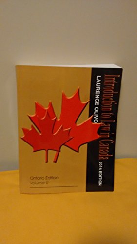 Introduction To Canadian Law