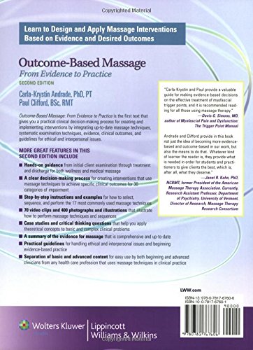 Outcome Based Massage From Evidence To Practice