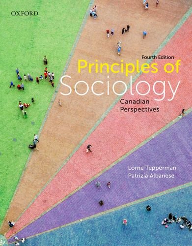 Principles of Sociology: Canadian Perspectives [Paperback]