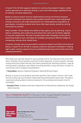 A Good Fit for All Kids: Collaborating to Teach Writing in Diverse, Inclusive Settings [Paperback] Chandler-Olcott, Kelly