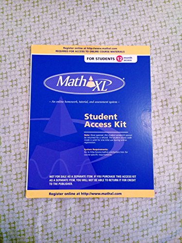 MathXL Student Access Kit [Misc. Supplies]