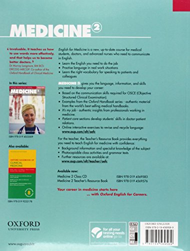 Oxford English for Careers: Medicine 2: Student's Book (Oxford English for Careers: Medicine 2) [Paperback] McCarter, Sam