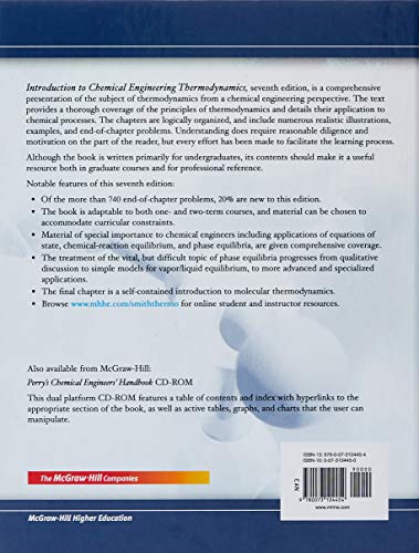 Introduction To Chemical Engineering Thermodynamics