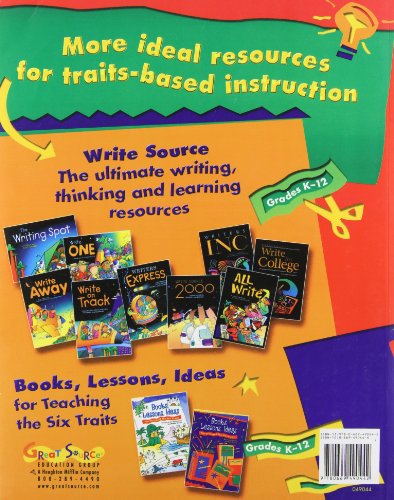 Great Source Write Traits: Teacher's Guide Grade 5 2002 [Paperback] Spandel Vick