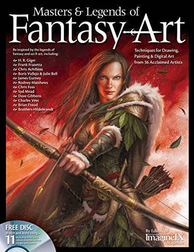 Masters & Legends of Fantasy Art: Techniques for Drawing, Painting & Digital Art from 36 Acclaimed Artists [Paperback] Froud, Brian; Vallejo, Boris; Bell, Julie; Editors at Future Publishing; Giger, H.; Frazetta, Frank; Achilleos, Chris; Gurney, James;...