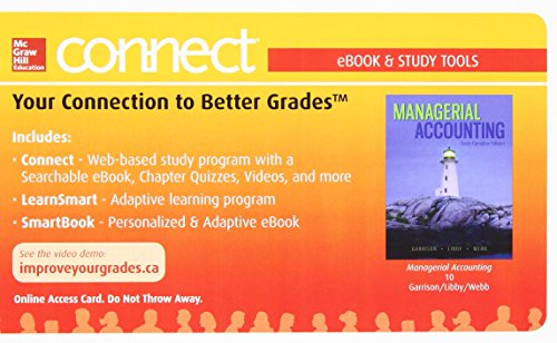 Managerial Accounting with Connect with Smartbook PPK [Printed Access Code] Ray Garrison