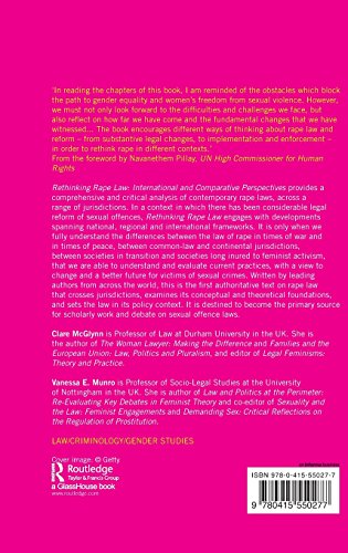 Rethinking Rape Law: International and Comparative Perspectives [Hardcover] McGlynn, Clare and Munro, Vanessa E.