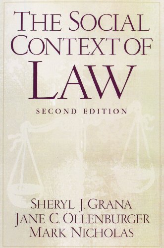 The Social Context Of Law