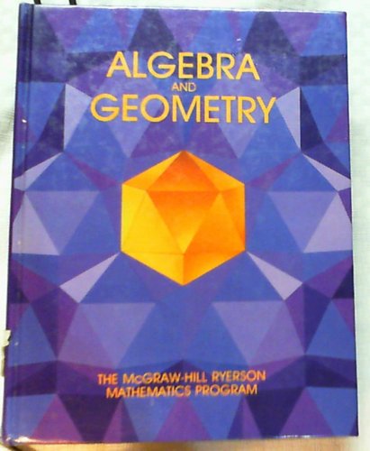 Algebra And Geometry