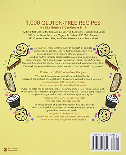 1,000 Gluten-Free Recipes (1,000 Recipes) Fenster, Carol