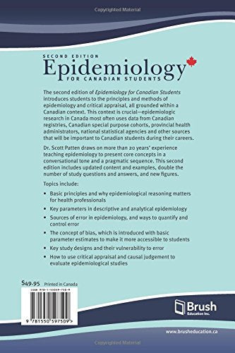 Epidemiology For Canadian Students Principles