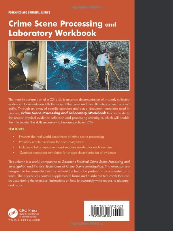 Crime Scene Processing And Laboratory Workbook