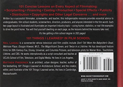 101 Things I Learned in Film School Neil Landau and Matthew Frederick