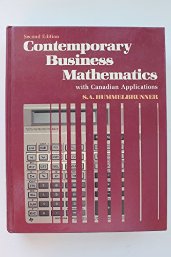 Contemporary Business Maths ** Hummelbrunner Hummelbrunner, S. A