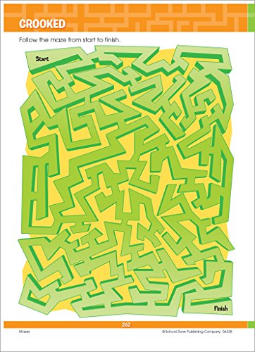 School Zone   Big Mazes & More Workbook   Ages