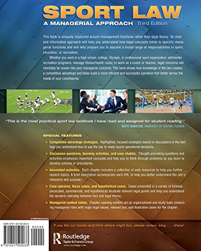 Sport Law A Managerial Approach