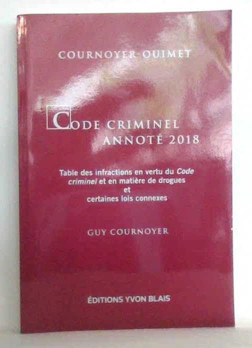 Code Criminel Annote