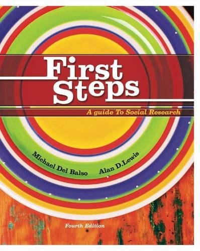 First Steps A Guide To Social Research