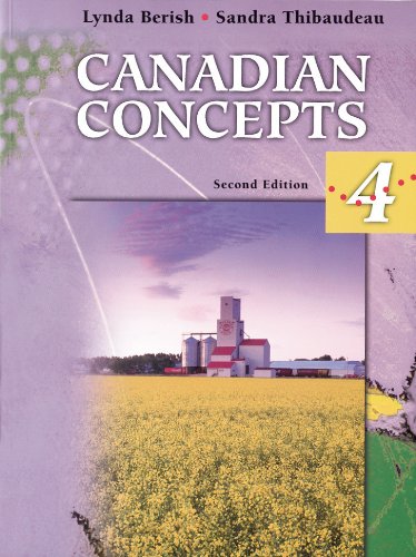 Canadian concepts 4 [Paperback] L BERISH AND S THIBAUDEAU