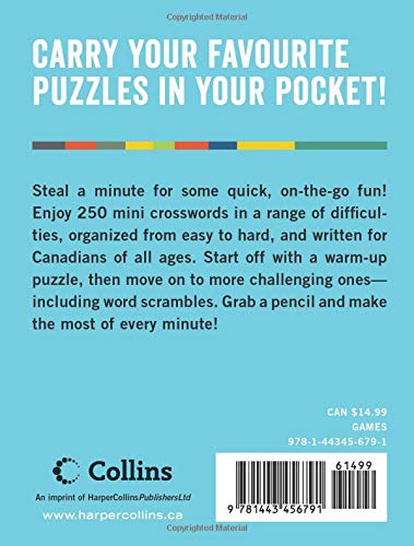 1-Minute Crosswords: 250 Puzzles for Everyone [Paperback] Liebman, Dan and McKenzie, Duncan