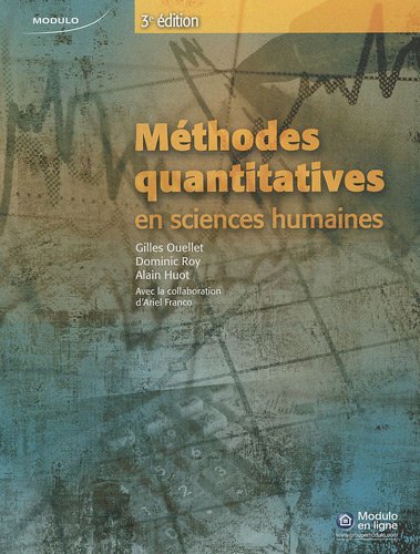 METHODES QUANTITATIVES EN SCIENCES HUMAINES 3E ED (MODULO) COLLECTIF