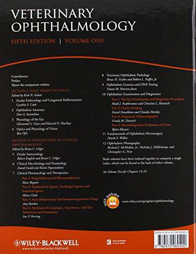 Veterinary Ophthalmology: Two Volume Set Gelatt, Kirk N.; Gilger, Brian C. and Kern, Thomas J.