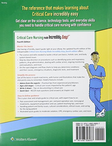 Critical Care Nursing Made Incredibly Easy!