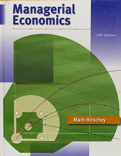 Managerial Economics Hirschey, Mark