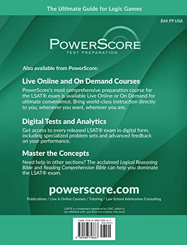 The Power Score Lsat Logic Games Bible