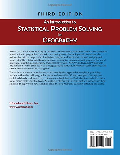 An Introduction To Statistical Problem Solving In Geography