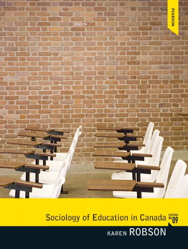 Sociology of Education in Canada [Paperback] Robson, Karen