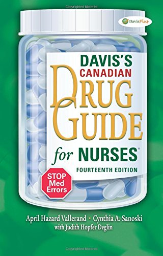 Davis's Canadian Drug Guide For Nursesr